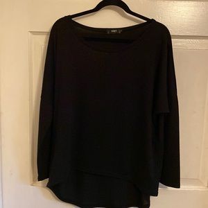 Black oversized top size large